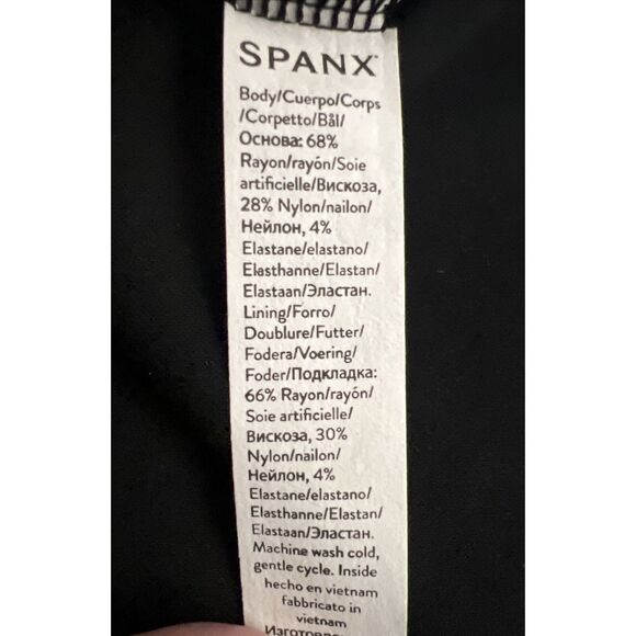 Spanx 20380R The Perfect Sheath Dress Sz Medium Ponte Black Slimming - Picture 8 of 12